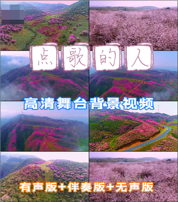 点歌的人MV成品配乐歌舞LED舞台屏幕背景高清视频素材制作下载