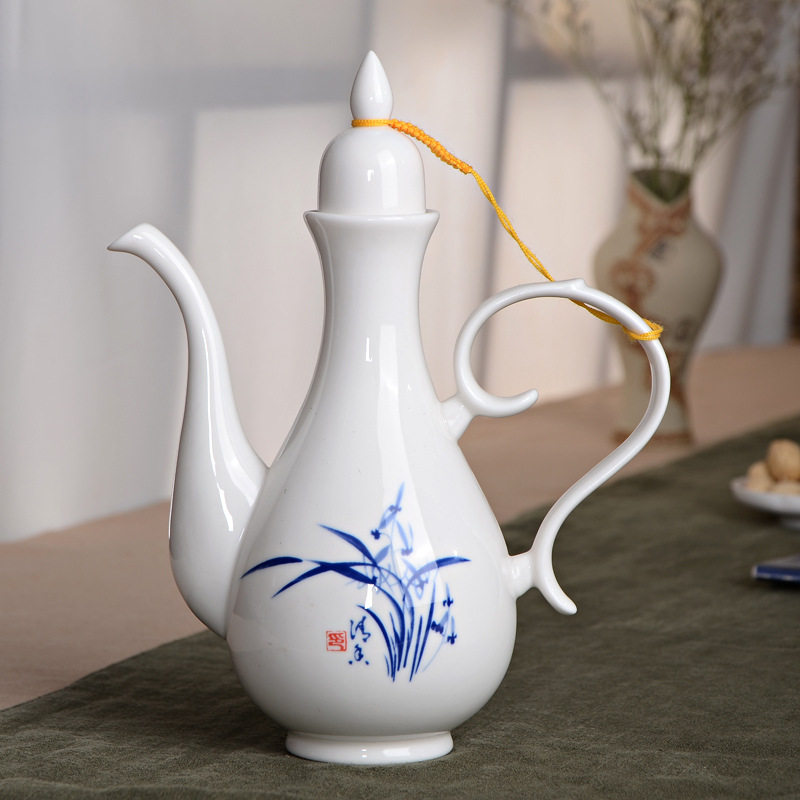 农村老式酒壶陶瓷怀旧风70年代家用倒酒瓶白酒分酒器仿古复古酒具
