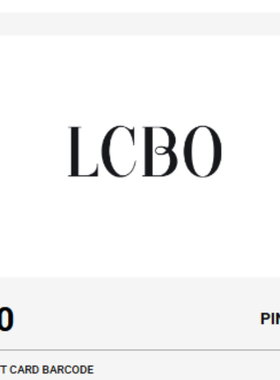 加拿大可屯礼品卡LCBO酒卡