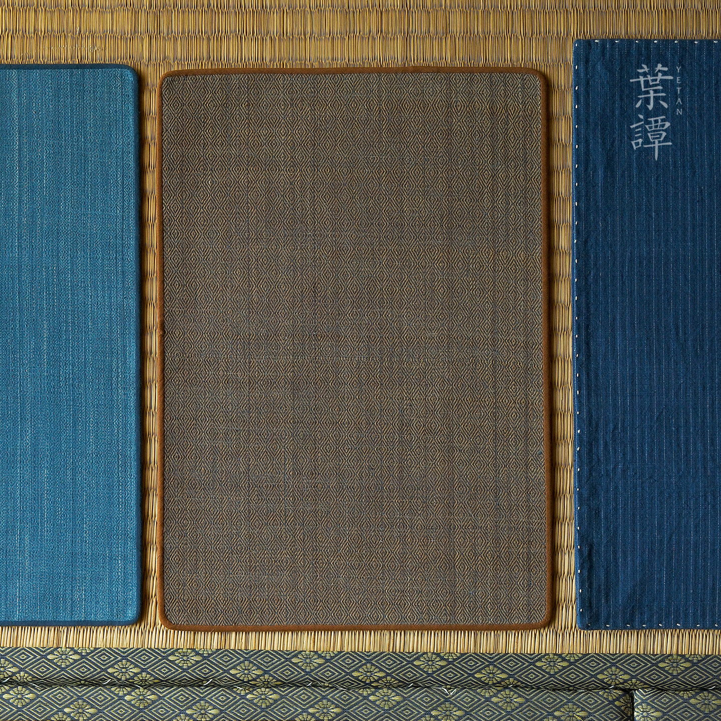 手工织布茶席茶垫叶谭