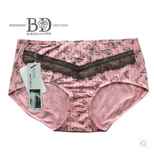 芭蒂欧专柜正品 62M1420 高档 木代尔女士内裤 蕾丝边 蝴蝶印花