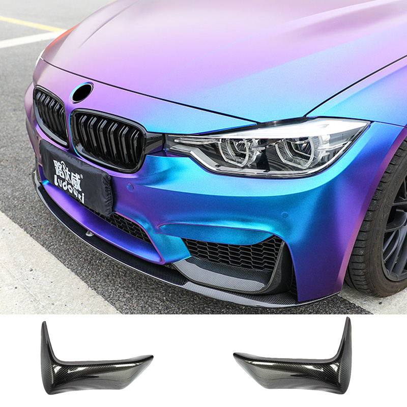 AN风格碳纤维前包角后唇宝马