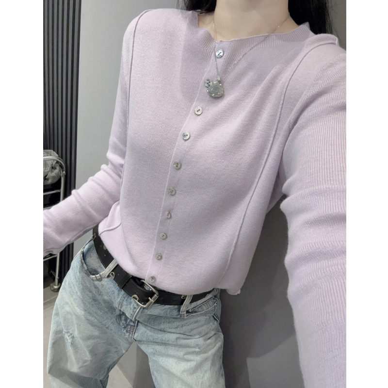 高级感长袖针织衫女欧货洋气百搭宽松休闲毛衣外套开衫鱼骨上衣春,女装/女士精品,毛针织衫,淘宝优惠券,粉丝福利购,淘宝优惠卷