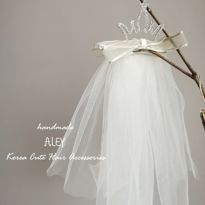 公主风生日皇冠头纱儿童生日