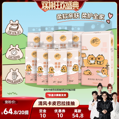 【香菇双十一】清风绵柔系列卡皮巴拉挂抽S码250抽20提