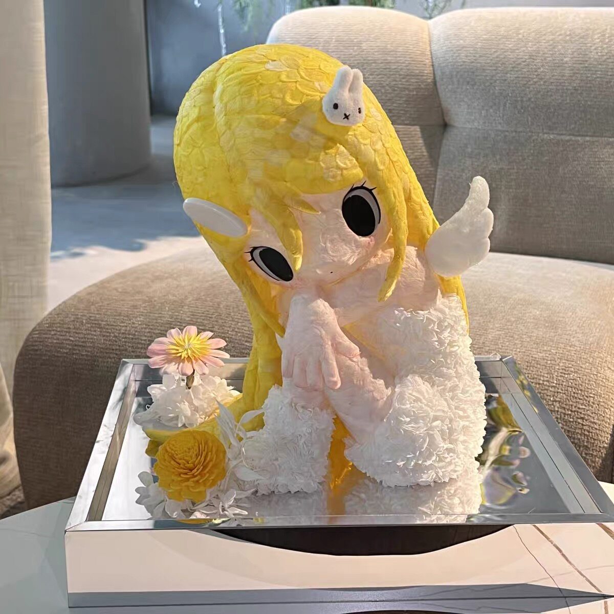 野有上秋永生花礼盒装卡通造型花束生日礼品装饰摆件送女朋友闺蜜