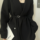 搭西装 腰带女配毛衣大衣裙子百搭绑绳小皮带女款 外套收腰 细款 新款