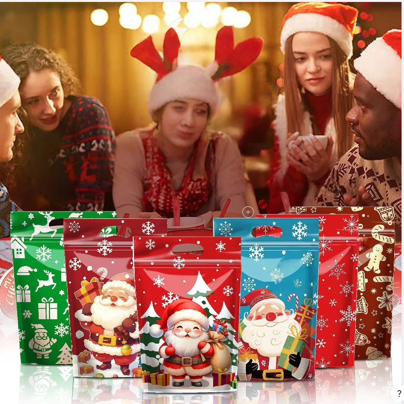 新款圣诞糖果袋卡通自封袋