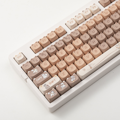 MAO淘气猫猫键帽猫耳朵键帽可爱适合RK 狼蛛F81 F87 VGNs99 98pro