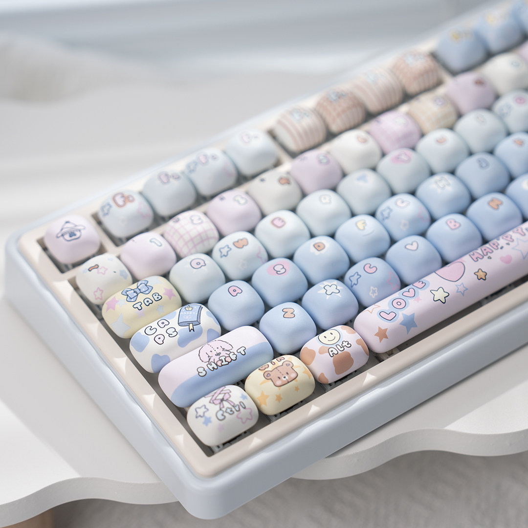 MOG 찐빵 KEYCAP PBT 승화 인형 집 68 87 81 98 108 104 키에 적합
