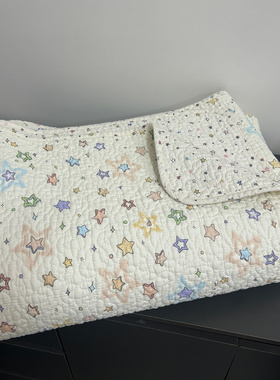 2025新款双面用斜纹纯棉床盖夹棉加厚床单四季通用榻榻米绗缝褥垫