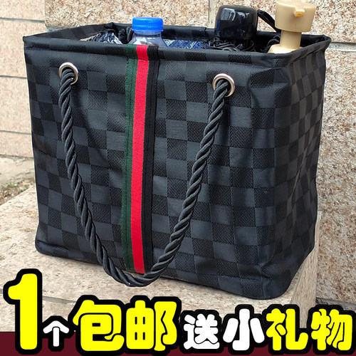 简约洗漱包男士女浴筐洗澡筐沐浴袋洗澡篮子浴兜洗漱包浴室手提大