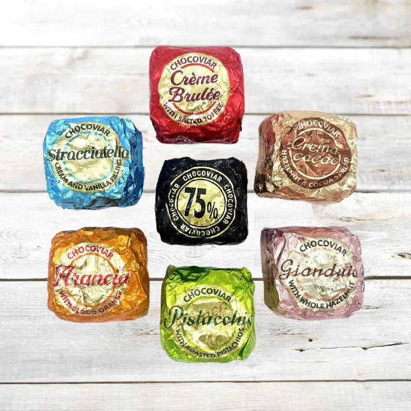 现货进口意大利闻琦鱼子酱状巧克力75%夹心黑巧喜糖零食伴手礼