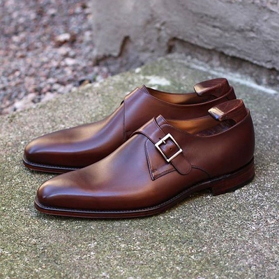 loake英国男士手工固特异孟克鞋