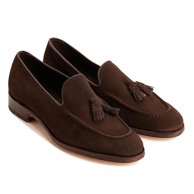 新款 Meermin114424_E 西班牙名鞋 男士经典固特异手工乐福皮鞋