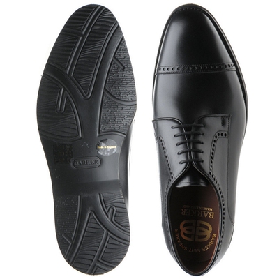 barker英国男士手工固特异德比鞋