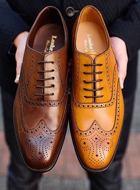 LOAKE 1880 Buckingham_F 英国男士手工固特异布洛克雕花皮鞋 5色