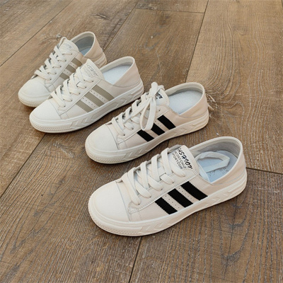 好亿典真皮小白鞋运动板鞋