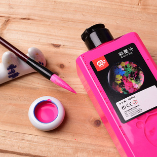 美邦祈富彩墨汁水洗彩色墨水聪明象国画颜料儿童彩墨水墨画颜料