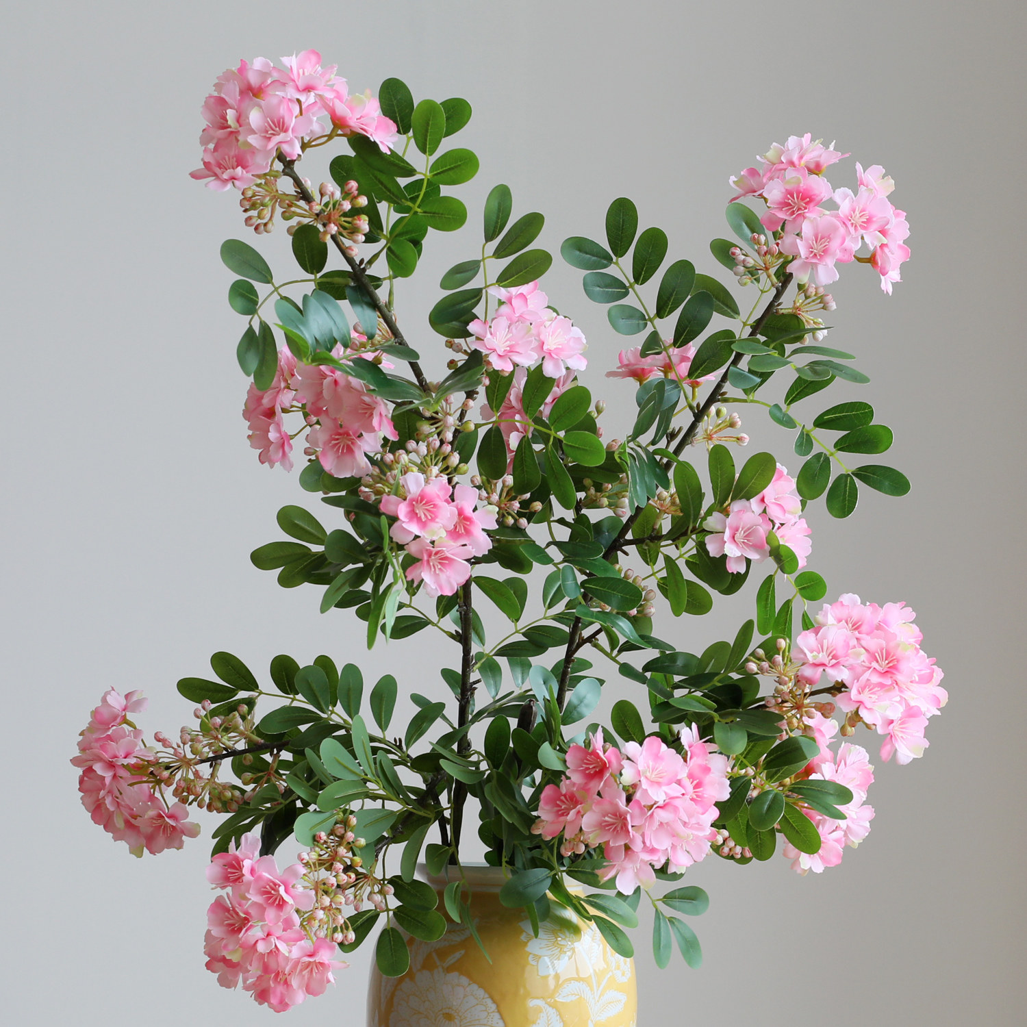 醉香粉色含笑花仿真花束客厅落地酒店插花摆件装饰绿植假花十里香,家居饰品,仿真花/假花,淘宝优惠券,粉丝福利购,淘宝优惠卷