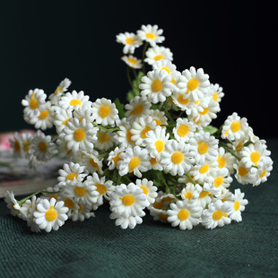 风吟单支洋甘菊仿真花小雏菊花束客厅假雏菊摄影拍摄道具花朵摆件