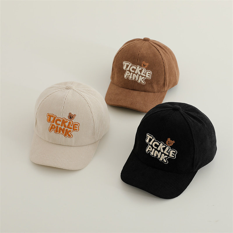 秋冬款保暖灯芯绒鸭舌帽