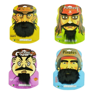 万圣节搞笑海盗系列胡子眉毛三国武将胡张飞关羽刘备假胡须