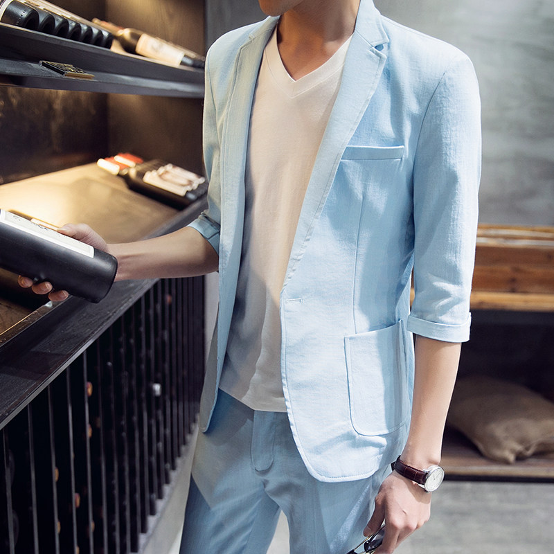 Costume homme en chanvre pour été - Ref 1555209 Image 4