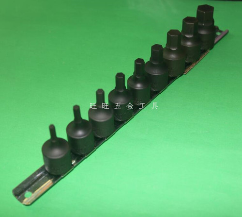 进口日本KOKEN工具 1/2方驱动 4-17mm 9件组套 内六角旋具套筒