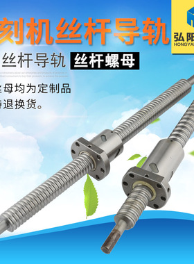弘阳直销木工雕刻机丝杆上银滚珠丝杠导轨TBI丝杆螺母 丝母杠滑台