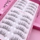 仿真新娘化妆师专用交叉款 自然款 假睫毛大盒10对装 中间长两边短
