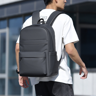 2026新款商务休闲双肩包简约男大容量多层分隔电脑包通勤户外背包