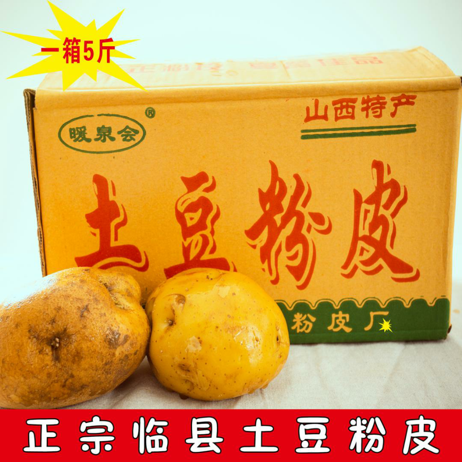 山西特产临县土豆粉皮散装宽水晶粉皮火锅专用粉素食爽滑劲道