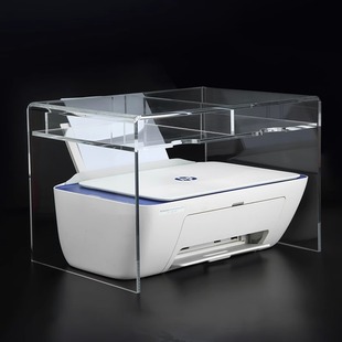 小型打印机亚克力支架增高架桌面防尘文件收纳办公室桌上置物架