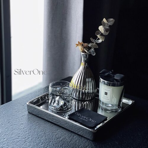 SilverOne几何收纳托盘轻奢高级