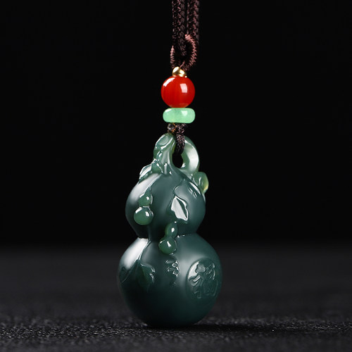 新款和田玉葫芦玉吊坠新疆细料玉石福禄玉坠男士女士挂件玉器玉佩