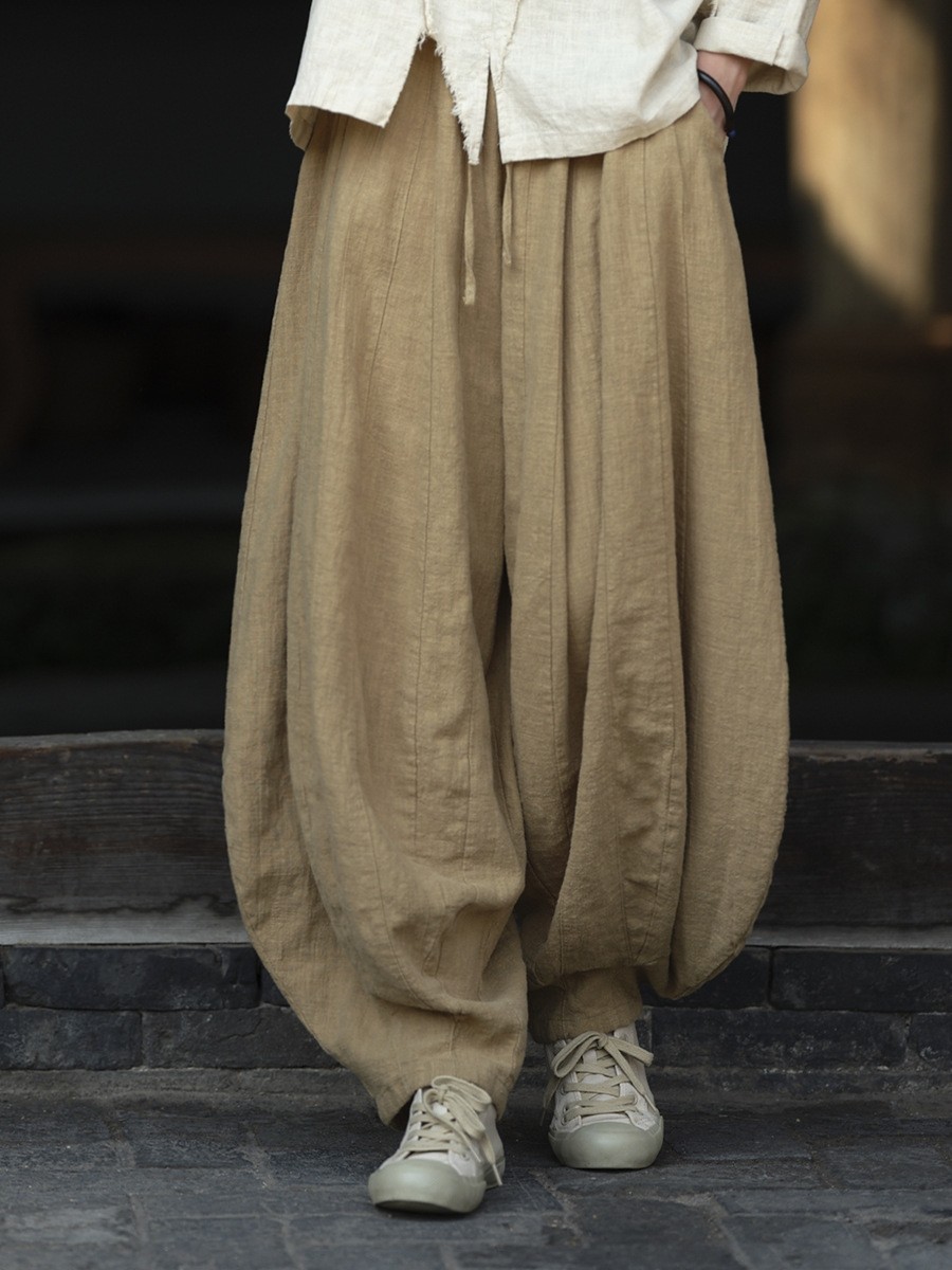 秋冬做旧棉麻瑜伽裤文艺复古宽松砂洗南瓜裤女休闲禅意打坐灯笼裤,运动/瑜伽/健身/球迷用品,瑜伽长裤,淘宝优惠券,粉丝福利购,淘宝优惠卷