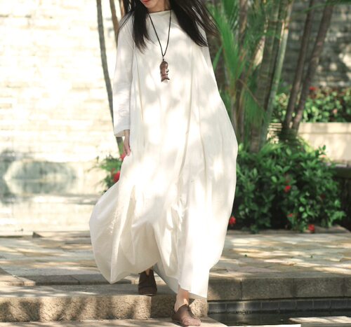 昆达里尼袍子长袖女秋冬冥想禅服