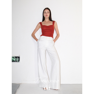 SNT【喜迎盛夏 】热烈的桔红色吊带（有胸垫）