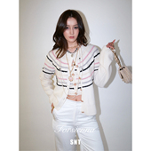 羊毛针织吊带 SNT 重磅宝石扣 外套