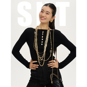 SNT 连衣裙 超闪钻石切割大闪钻针织上衣 TheOne你是我 唯一