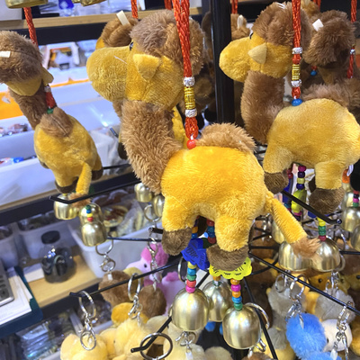 新疆骆驼驼铃手工制作毛绒风铃玩具旅游纪念品饰品包装饰挂件