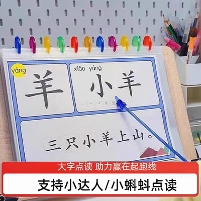 幼儿识字卡洪恩识字同步大字拼音版认字卡片宝宝早教神器幼儿园