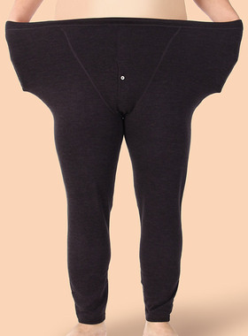 秋冬超大码加长版保暖裤男士高个子190高腰肥大320斤秋裤肥佬裤