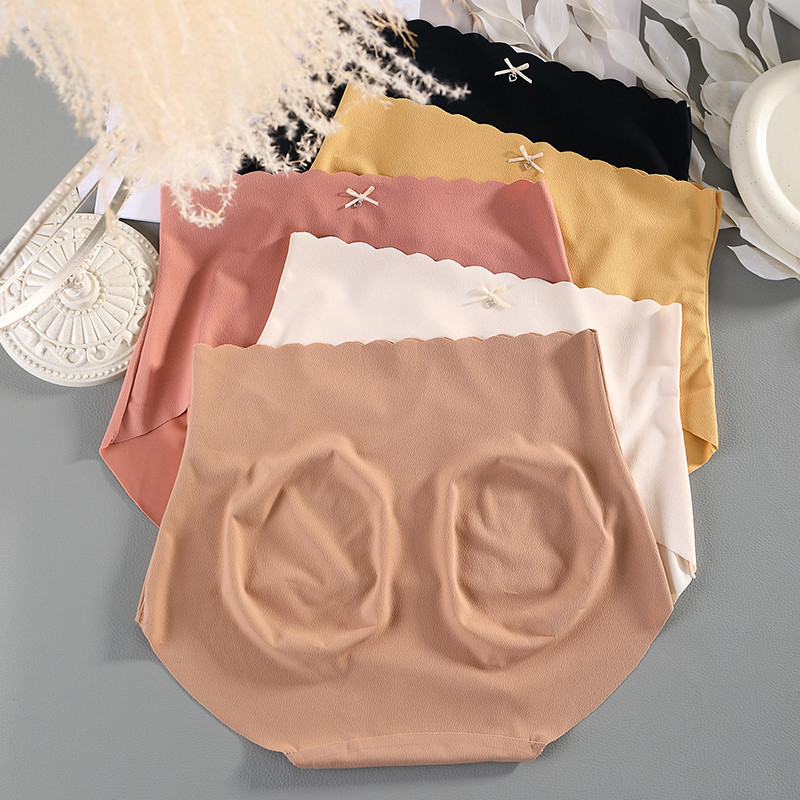 无痕高腰收腹提臀女士大码内裤