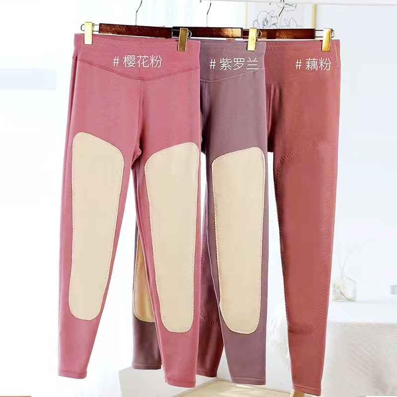 德绒保暖女秋裤加护膝