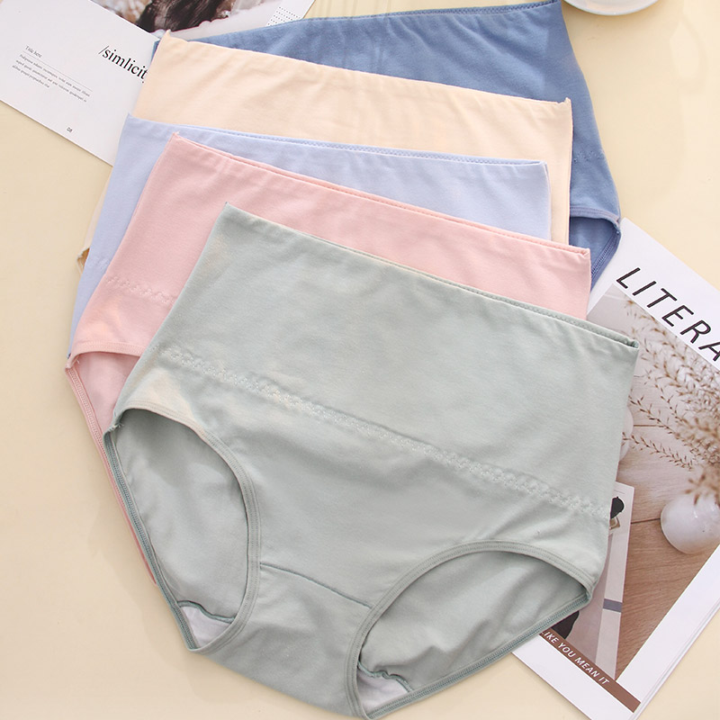 棉质高腰大码女内裤亲肤舒适不扎