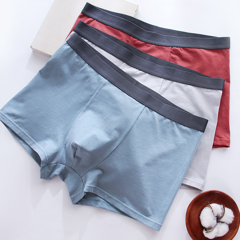 50支精梳棉大码男士高腰内裤纯棉柔软舒适200斤平角四角裤抑菌裆