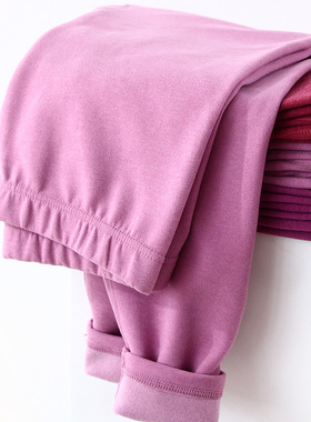 德绒秋裤保暖裤女内穿加厚200斤胖MM高腰大码舒适护膝高弹衬裤