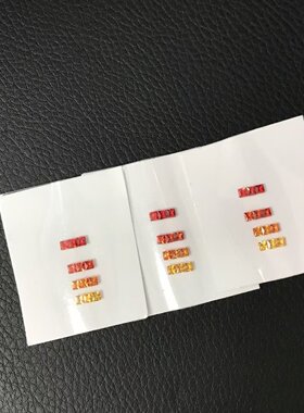 正方直角实验室培育彩虹渐变配石裸石 耐高温 首饰手链戒指蜡镶